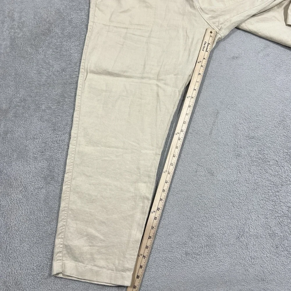 Todd Snyder Linen Beach Pants Mens 2XL Beige Relax Drawstring